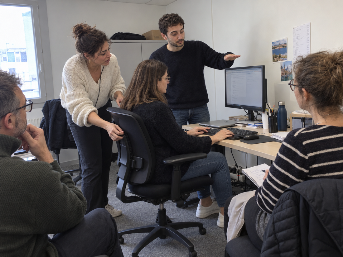 Équipe Lizara lors d’une immersion ergonomique en entreprise