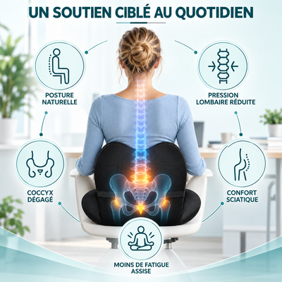 Bénéfices ciblés du coussin ergonomique ErgoLomb